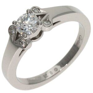 CARTIER Silver Diamond Ring #47